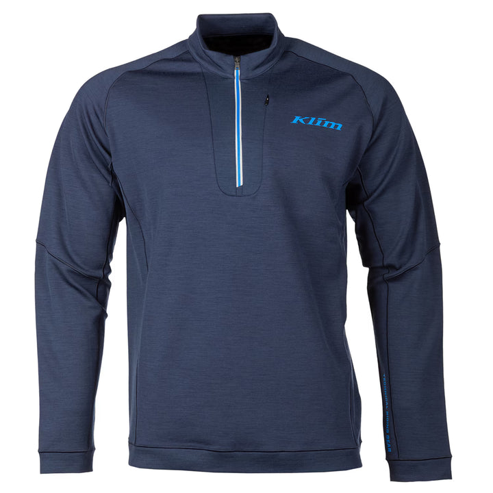 KLIM TETON MERINO WOOL 1/4 ZIP - NAVY BLUE