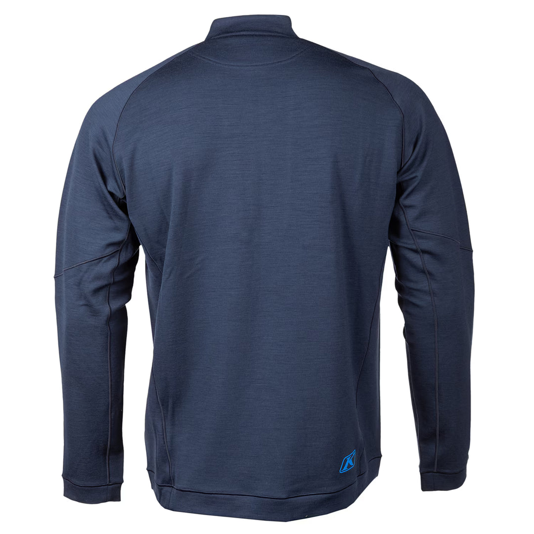 KLIM TETON MERINO WOOL 1/4 ZIP - NAVY BLUE