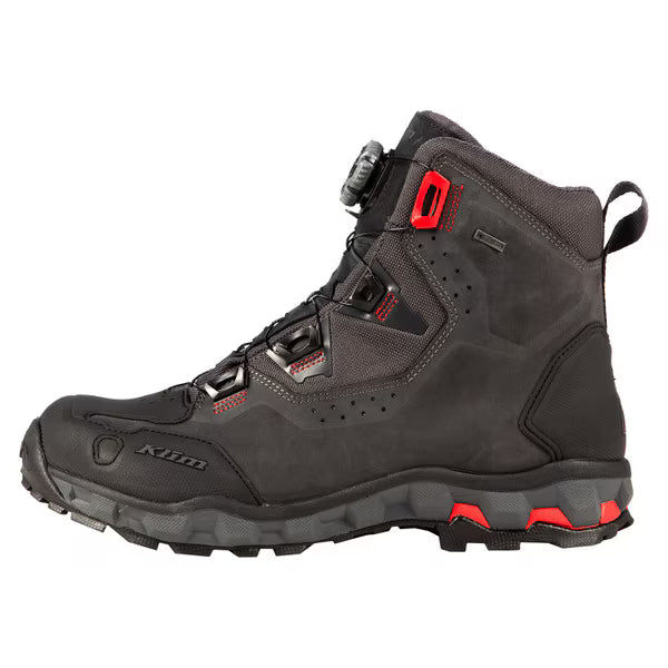 KLIM OUTLANDER GTX BOOT - ASPHALT - HIGH RISK RED