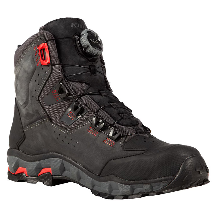 KLIM OUTLANDER GTX BOOT - ASPHALT - HIGH RISK RED