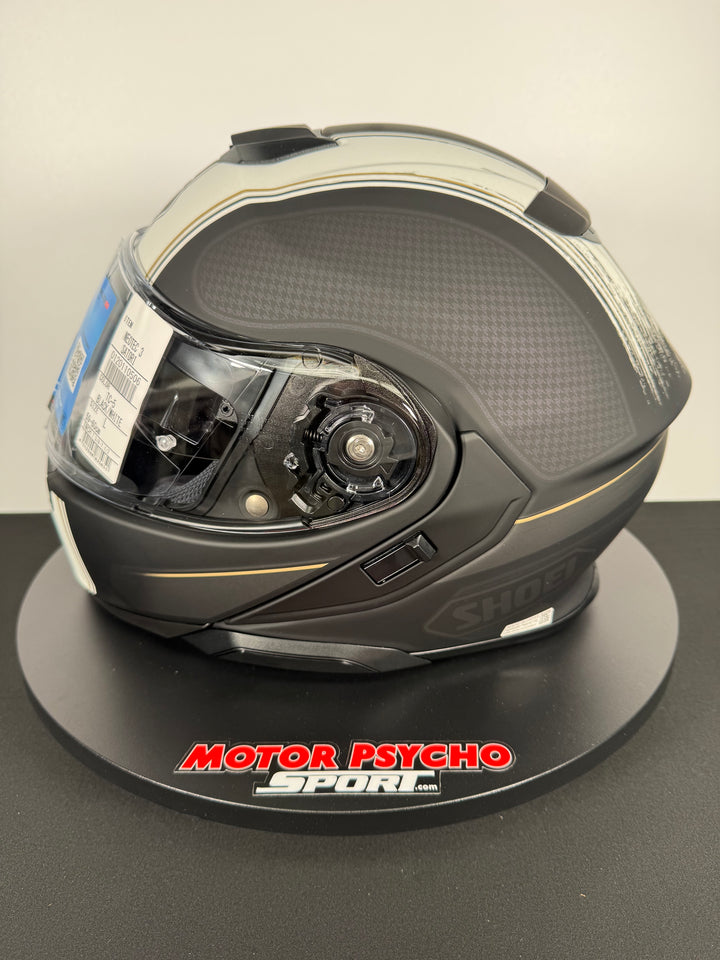 Shoei Neotec 3 Satori Modular Helmet - TC-5 Matte Black/White - Size Large - USED / OPEN BOX - FINAL SALE / NO RETURNS