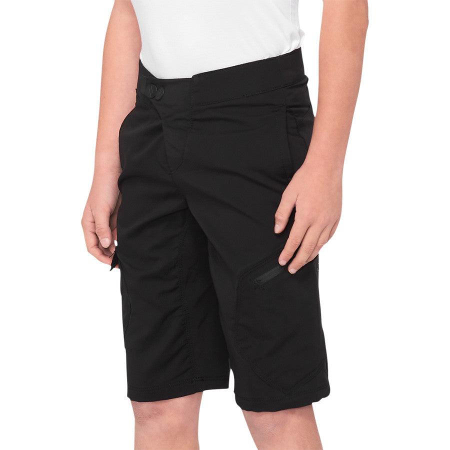 100% Youth Ridecamp Shorts - Black