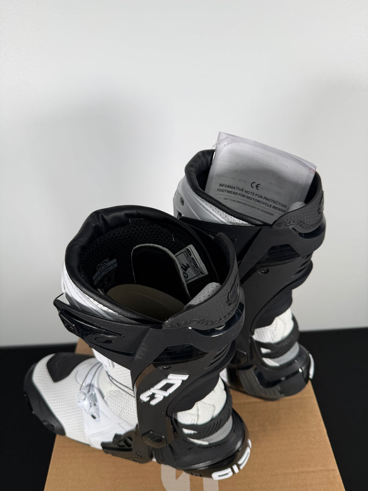 Sidi Rex Air Road Race Boots - WHITE/BLACK - Size Euro 46 / US 11.5 - OPEN BOX