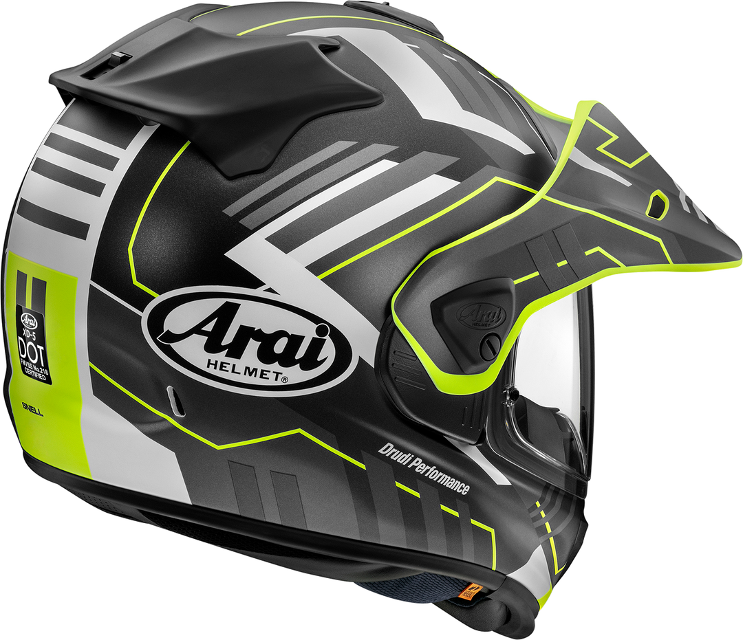 Arai XD-5 Helmet - Trail Yellow Frost