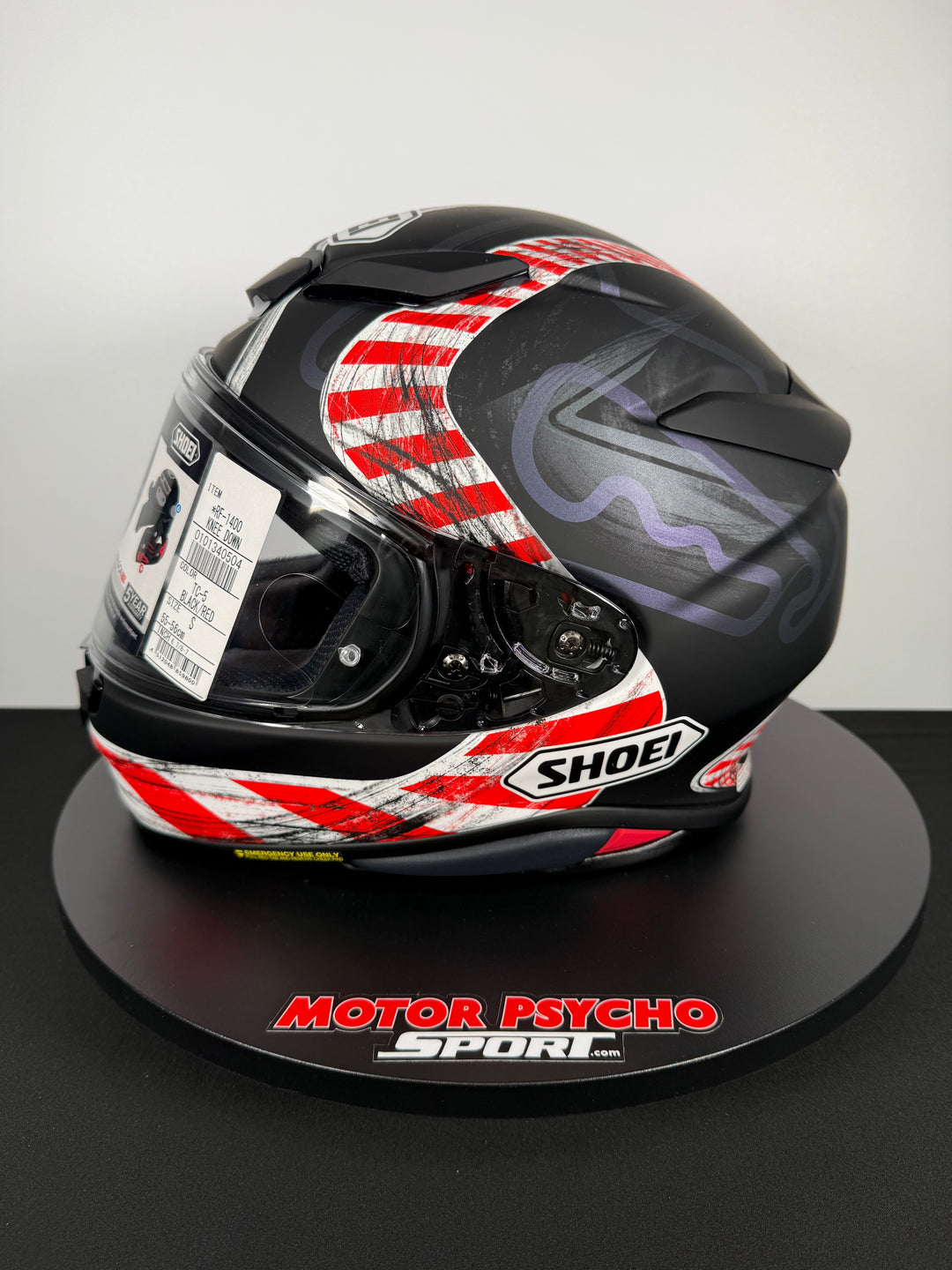 Shoei RF-1400 Knee Down Helmet - Matte TC-5 - Size Small - USED / OPEN BOX
