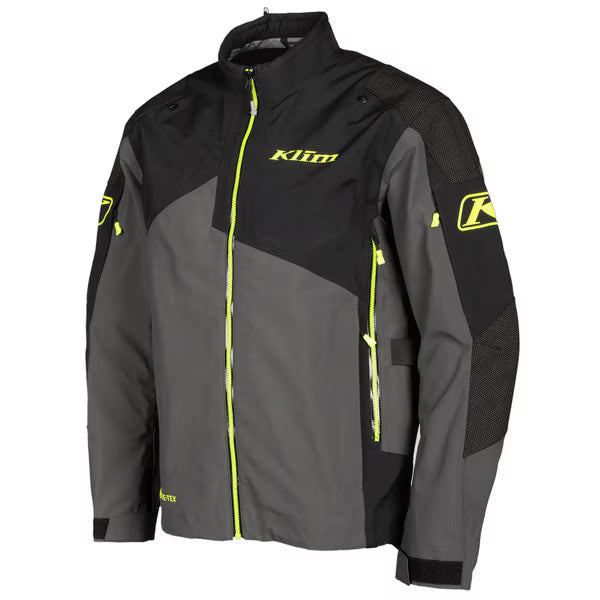 KLIM RAPTOR GTX OVERSHELL JACKET - MONUMENT GRAY - ASPHALT - HI-VIS