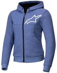 ALPINESTARS STELLA CHROME V2 SPORT HOODIE  - BLUE VIOLET/WHITE
