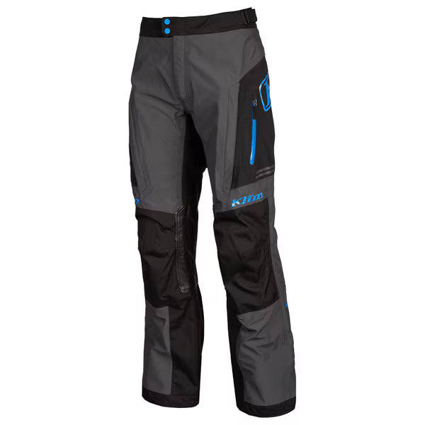 KLIM TRAVERSE GTX PANT - BLACK - KINETIK BLUE