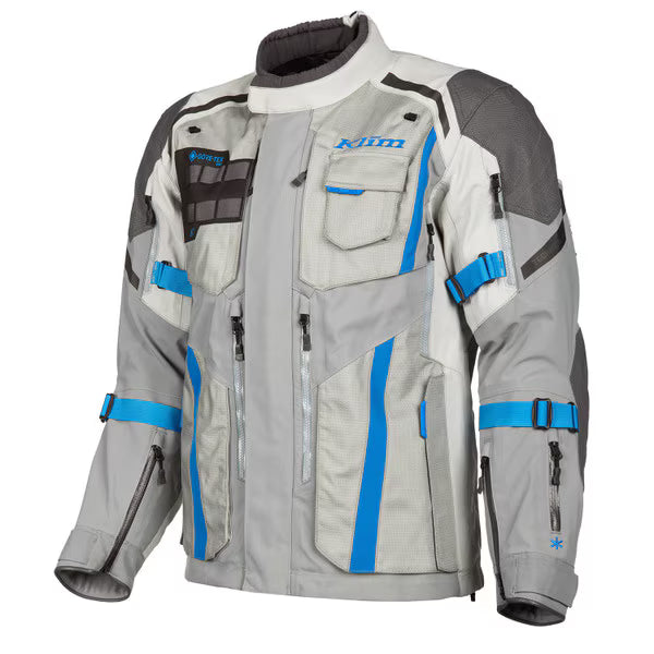 KLIM Badlands Pro Jacket - COOL GRAY - ELECTRIC BLUE LEMONADE