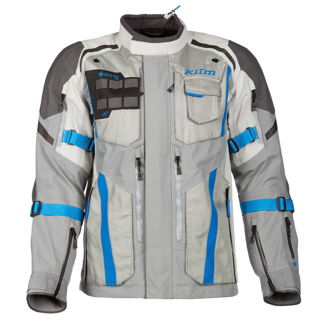 KLIM Badlands Pro Jacket - COOL GRAY - ELECTRIC BLUE LEMONADE