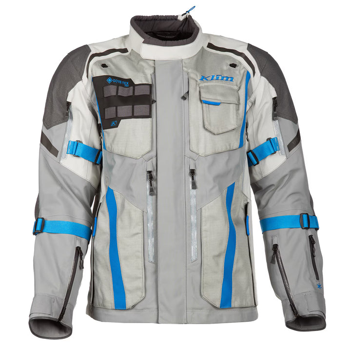 KLIM Badlands Pro Jacket - COOL GRAY - ELECTRIC BLUE LEMONADE