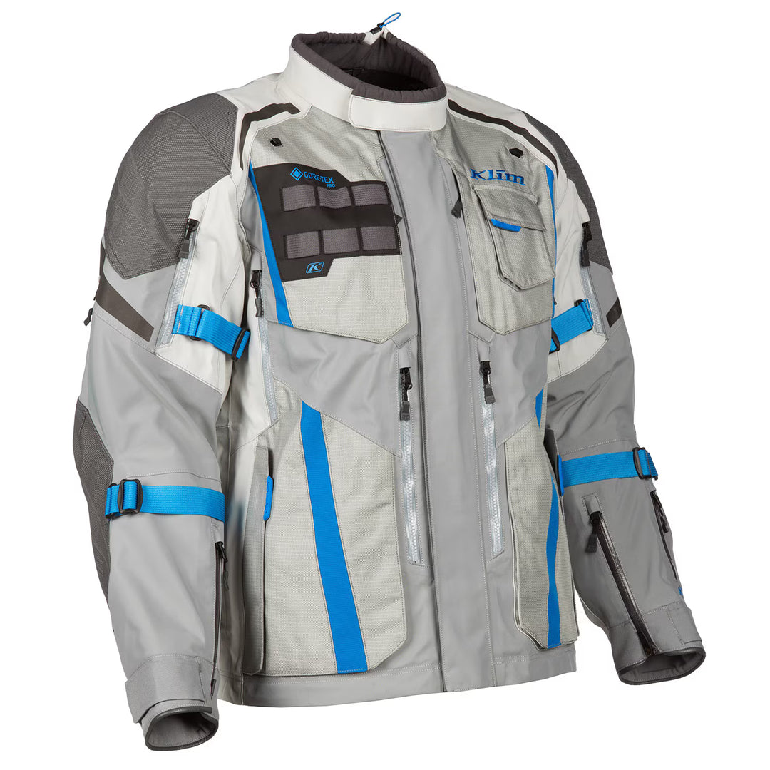 KLIM Badlands Pro Jacket - COOL GRAY - ELECTRIC BLUE LEMONADE