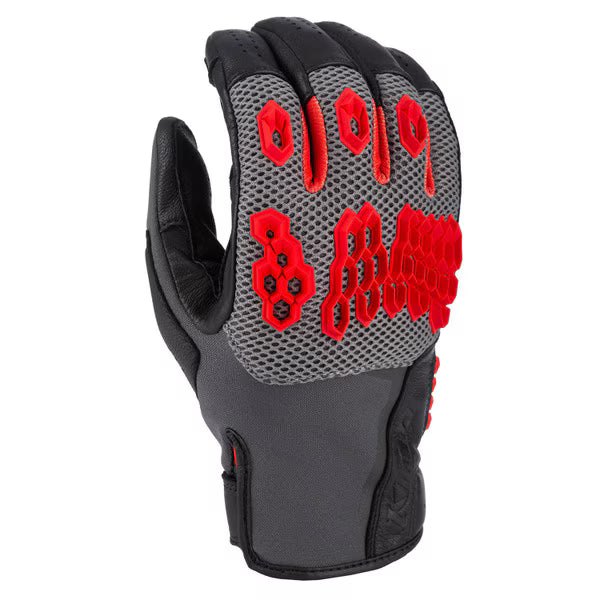 KLIM BAJA S4 GLOVE - BLACK - FIERY RED