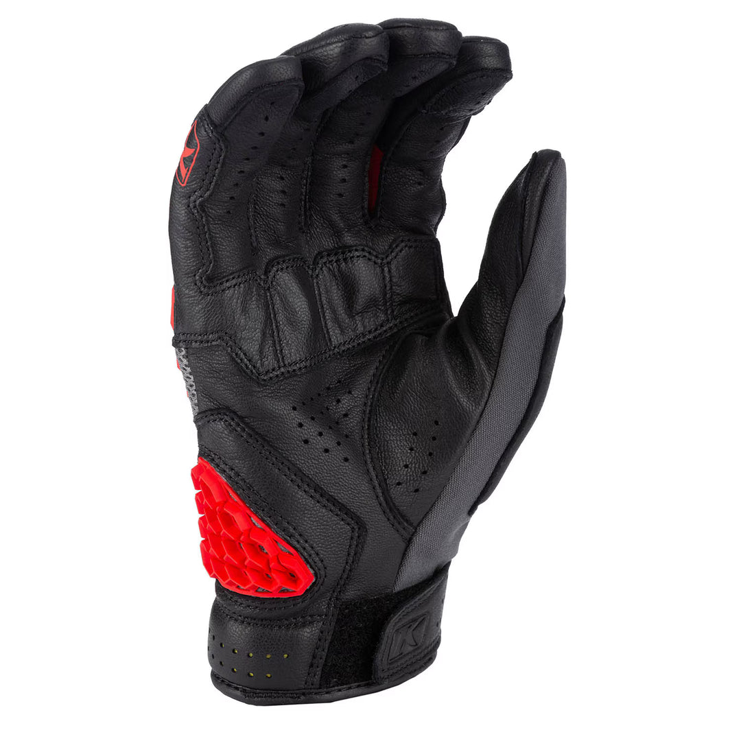 KLIM BAJA S4 GLOVE - BLACK - FIERY RED