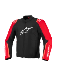 ALPINESTARS T-SPS V2 WATERPROOF JACKET - BLACK/ RED/ RED FLUO