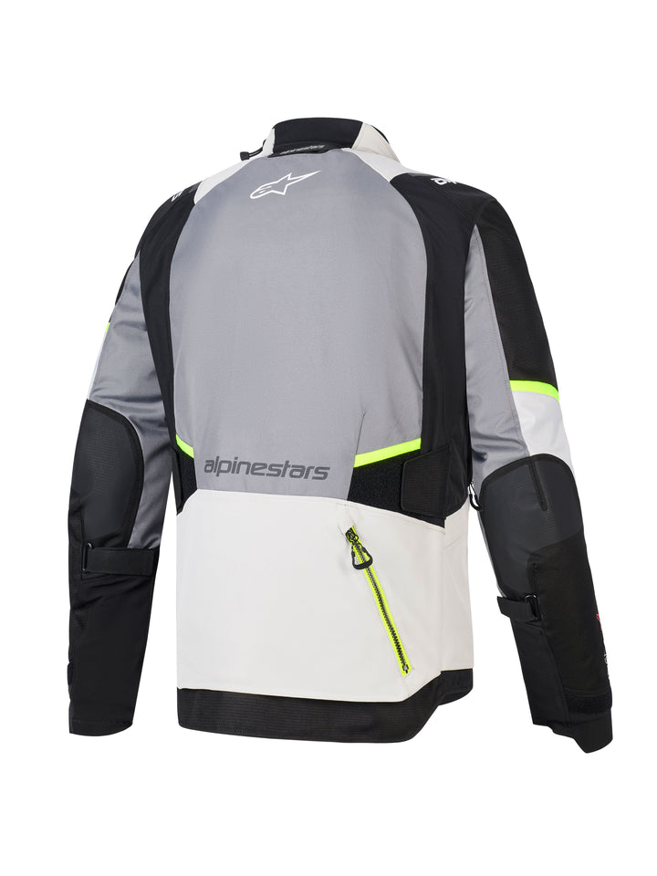 Alpinestars Stella Andes V4 Drystar Women's Jacket - Ice Grey/Dark Grey/Grey Black/Yellow Fluo