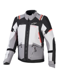 ALPINESTARS STELLA ANDES V4 DRYSTAR JACKET - DARK GREY/ICE GREY/BLACK CORAL FLUO