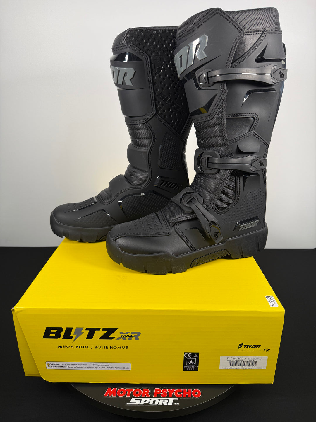Thor Women's Blitz XR Boots-black/grey - Size 12 - OPEN BOX