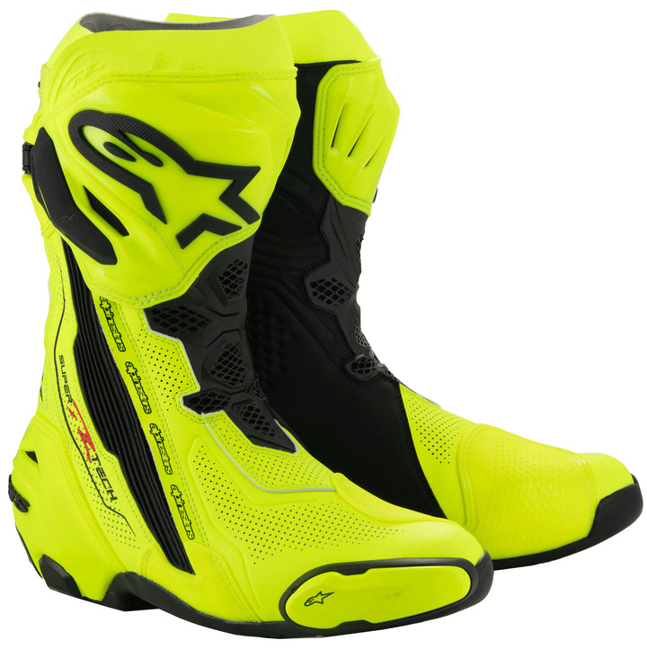 Alpinestars Supertech R V2 Vented Racing Boots - Yellow Fluo/Black