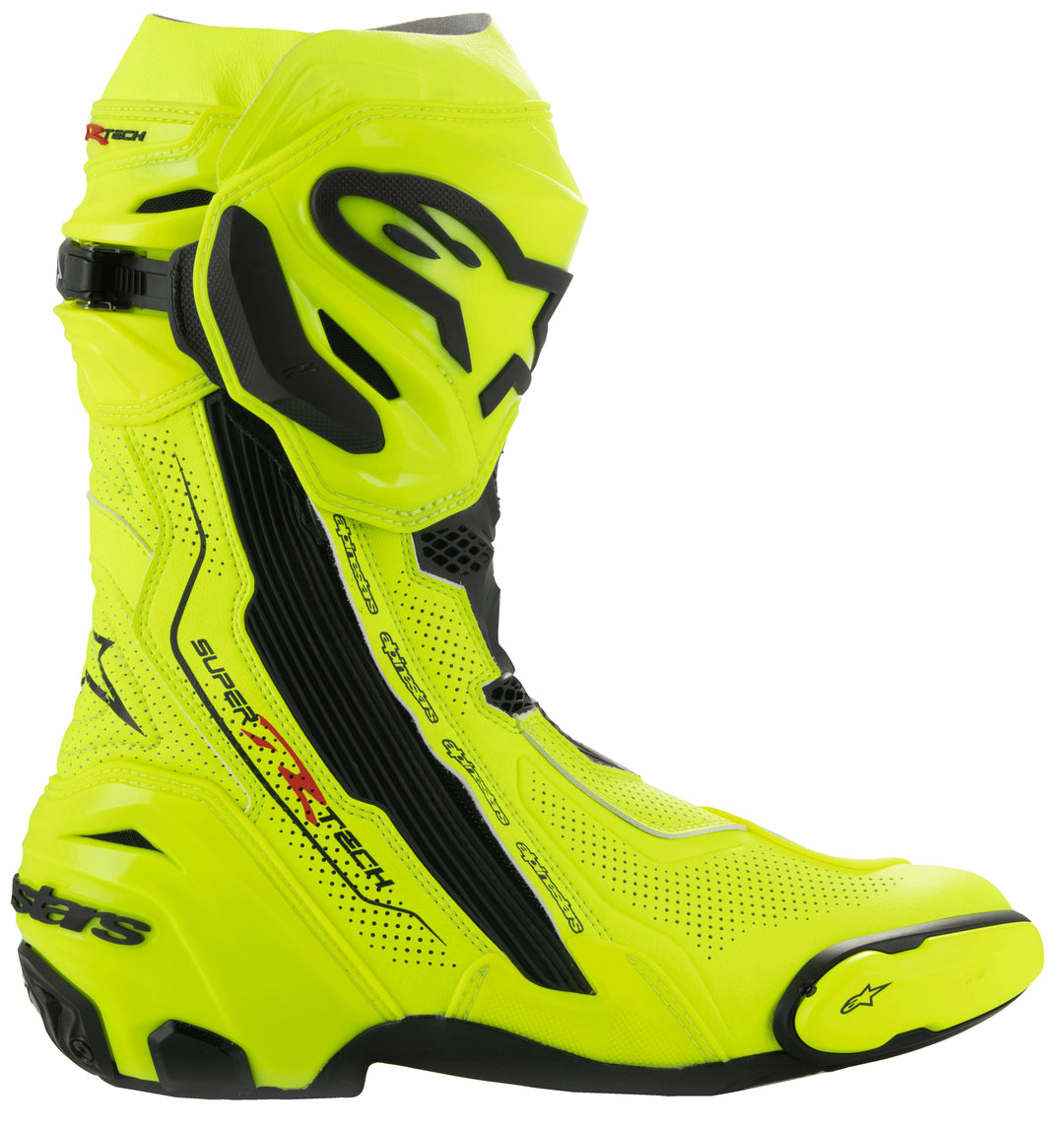 Alpinestars Supertech R V2 Vented Racing Boots - Yellow Fluo/Black