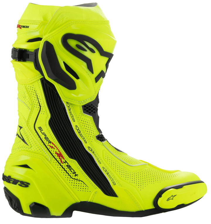 Alpinestars Supertech R V2 Vented Racing Boots - Yellow Fluo/Black
