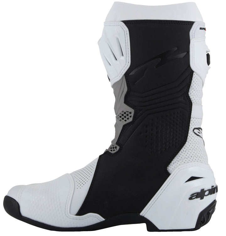 Alpinestars Supertech R V2 Vented Racing Boots - White/Grey/Black
