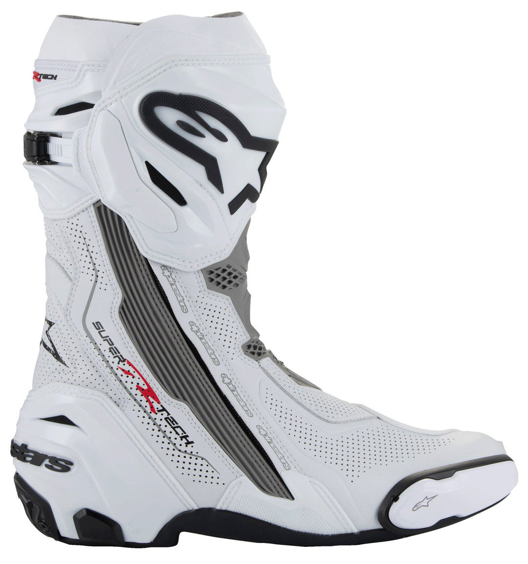 Alpinestars Supertech R V2 Vented Racing Boots - White/Grey/Black