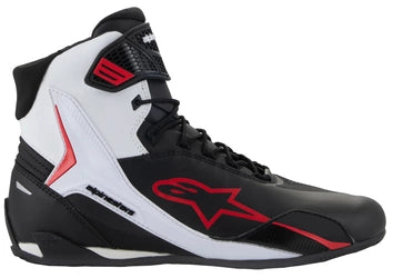ALPINESTARS FAST-4 SHOES - BLACK/WHITE/RED