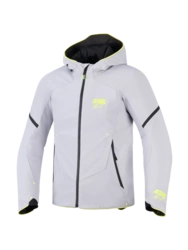 ALPINESTARS AEROSHELL WATERPROOF JACKET - MID-GRAY/ YELLOW FLUO