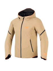 ALPINESTARS AEROSHELL WATERPROOF JACKET - DARK KHAKI/BLACK/ORANGE FLUO