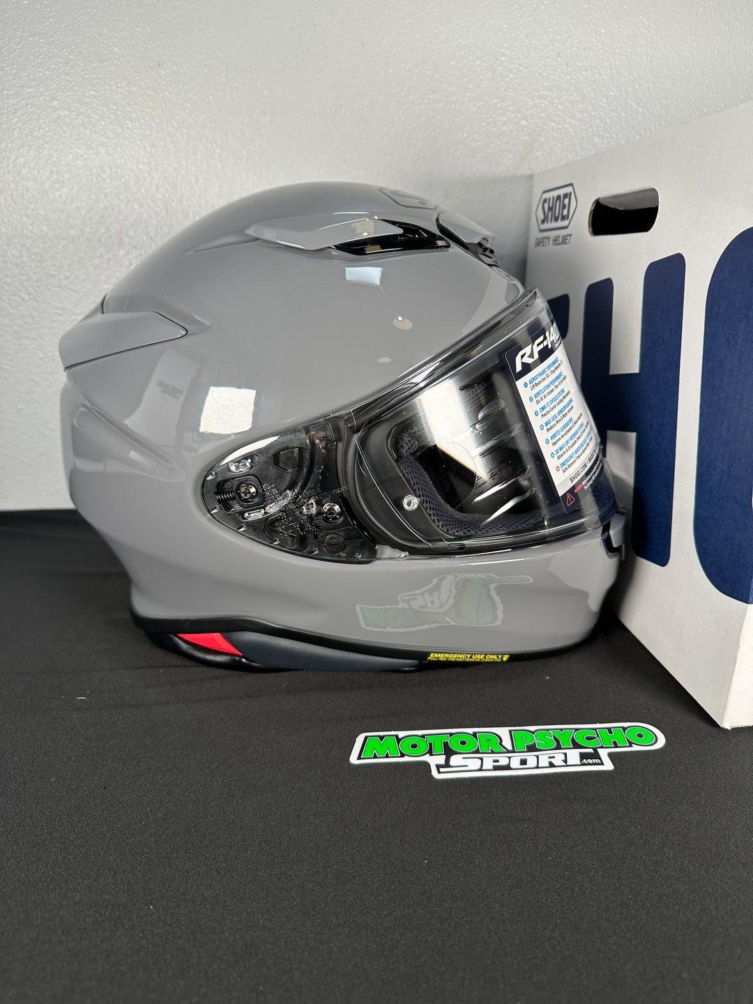 Shoei RF-1400 Helmet - Gloss Basalt Gray - Size Small - USED / OPEN BOX