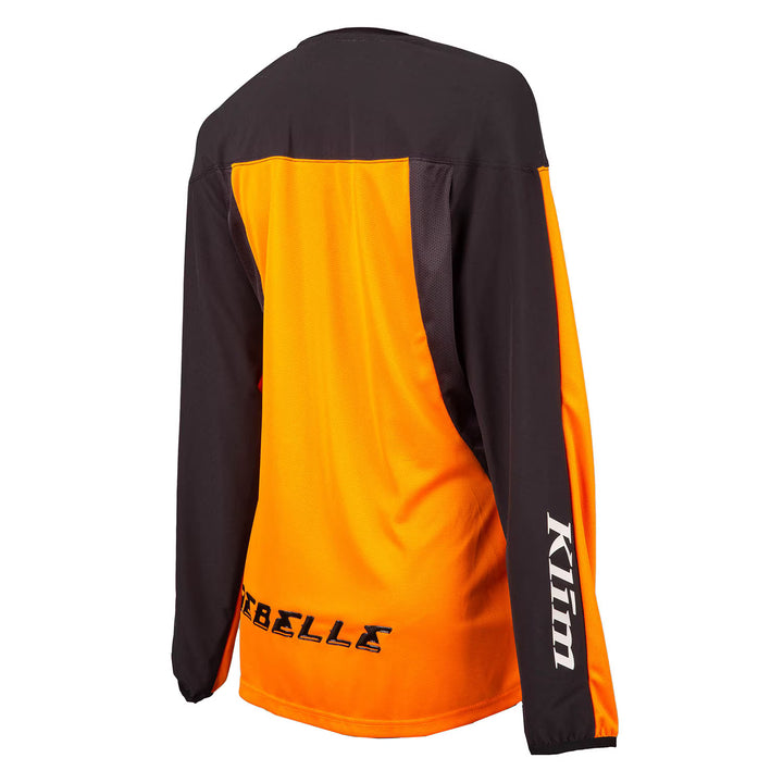 KLIM REBELLE JERSEY - EMBER ORANGE - BLACK