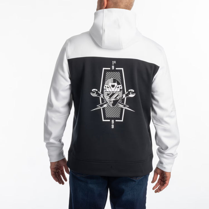 KLIM PETROL PULLOVER HOODIE - BLACK - WHITE