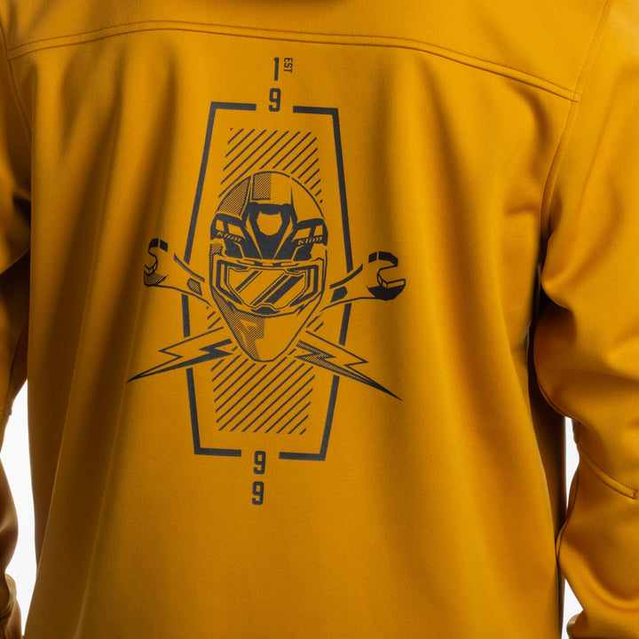 KLIM PETROL PULLOVER HOODIE - GOLDEN BROWN - BLACK