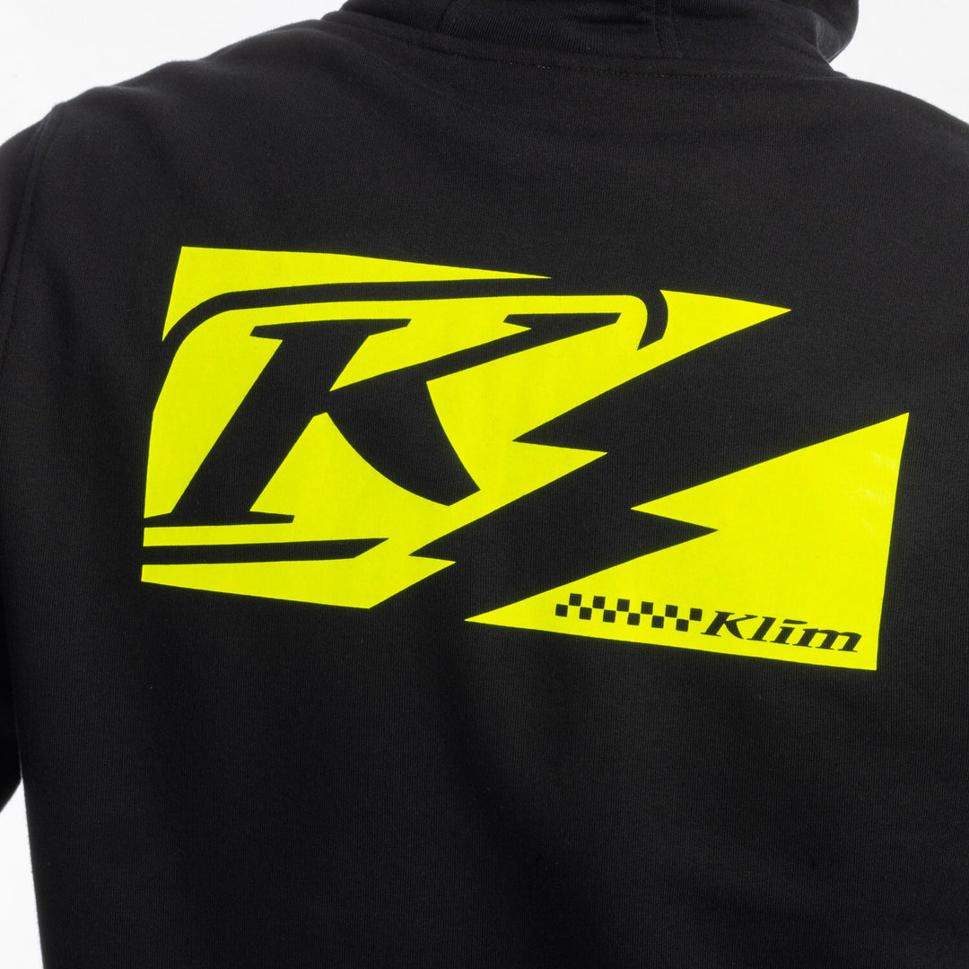 KLIM ELECTRIC FULL ZIP HOODIE - BLACK - HI-VIS