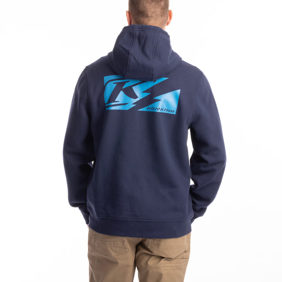 KLIM ELECTRIC FULL ZIP HOODIE - DRESS BLUES - METHYL BLUE