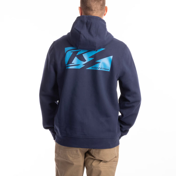 KLIM ELECTRIC FULL ZIP HOODIE - DRESS BLUES - METHYL BLUE