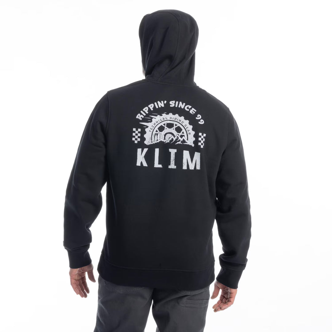 KLIM RIPPIN' PULLOVER HOODIE - BLACK - HIGH-RISE