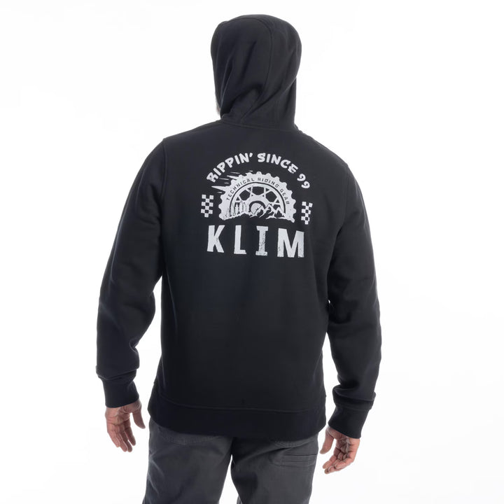 KLIM RIPPIN' PULLOVER HOODIE - BLACK - HIGH-RISE