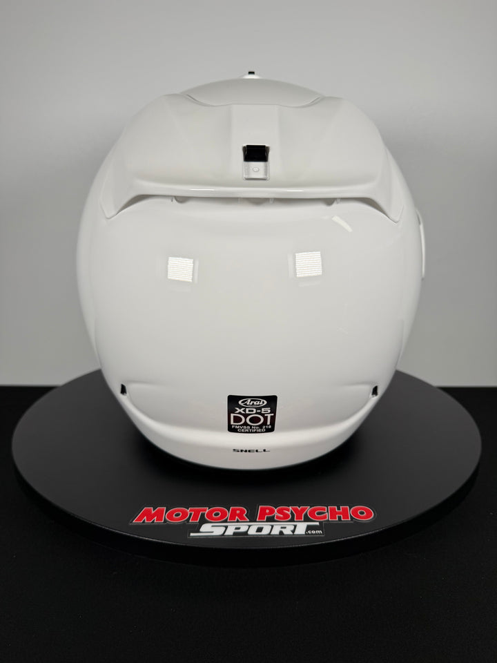 Arai XD-5 Helmet - Gloss White - Size Medium - OPEN BOX - FINAL SALE / NO RETURNS