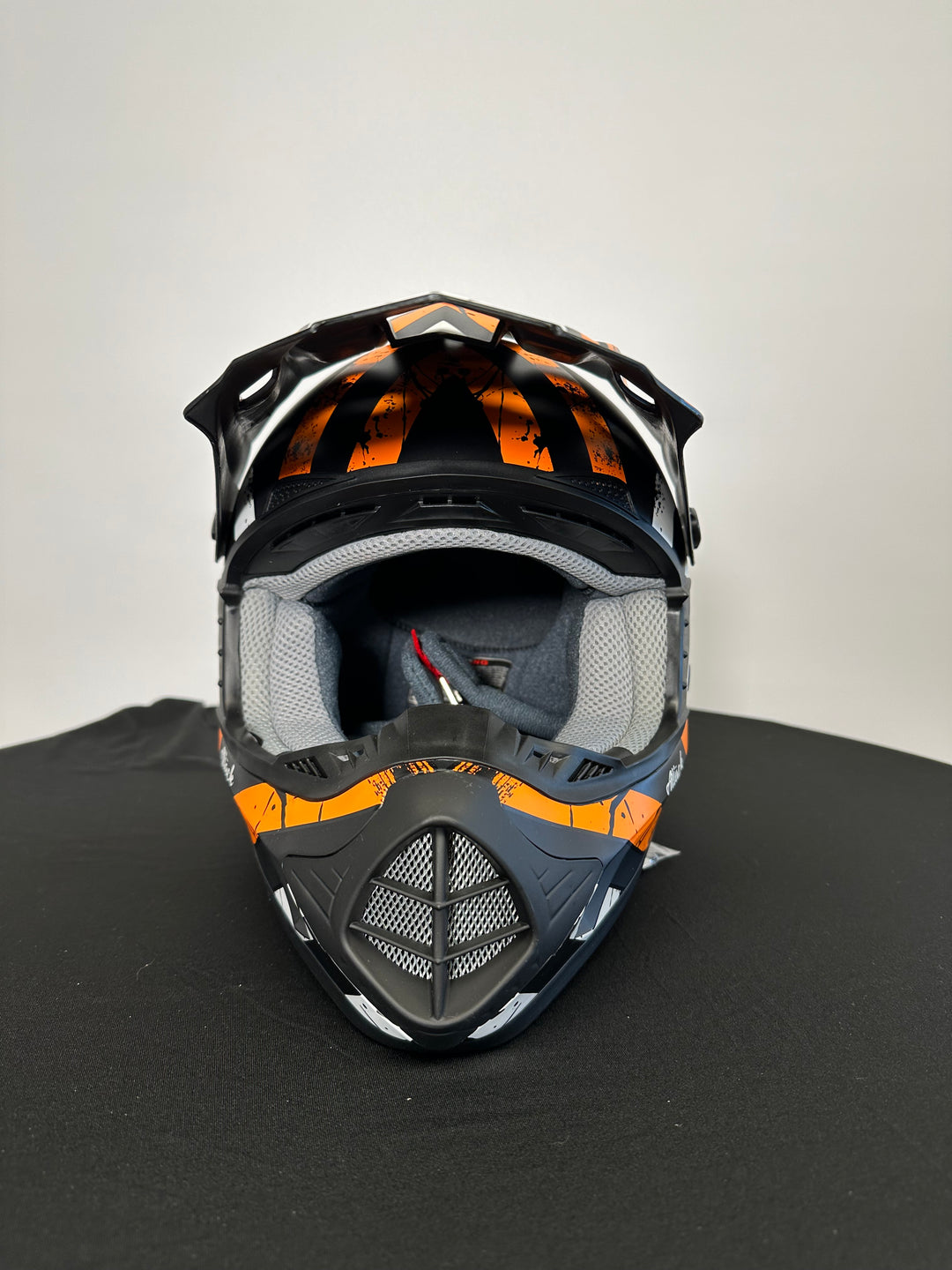 AFX FX-17Y Attack Helmet - Matte Black/Orange - Size Youth Medium