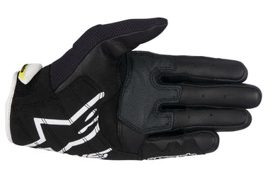 ALPINESTARS SMX-2 AIR CARBON V2 LEATHER GLOVES - BLACK/WHITE/YELLOW FLUO