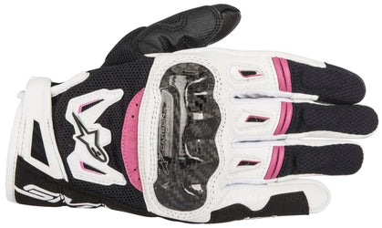 ALPINESTARS STELLA SMX-2 AIR CARBON V2 GLOVES - BLACK/WHITE/FUCHSIA