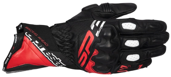 ALPINESTARS SP-3 GLOVES - BLACK/BRIGHT RED/WHITE