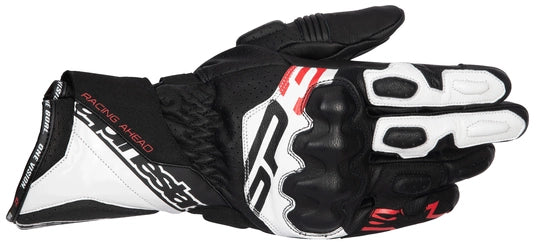 ALPINESTARS SP-3 GLOVES - BLACK/WHITE/RED FLUO