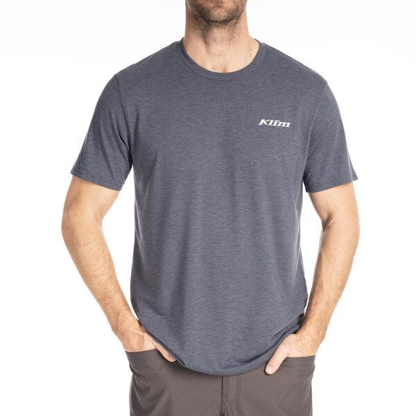 KLIM SADDLE MOUNTAIN TRI-BLEND TEE NAVY FROST - MONUMENT