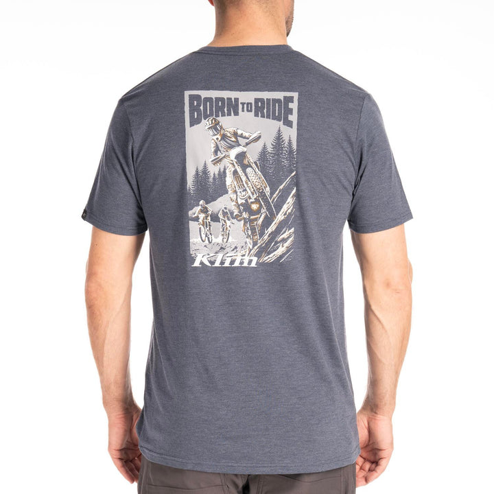 KLIM SADDLE MOUNTAIN TRI-BLEND TEE NAVY FROST - MONUMENT