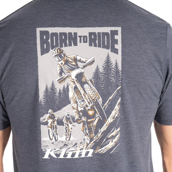 KLIM SADDLE MOUNTAIN TRI-BLEND TEE NAVY FROST - MONUMENT