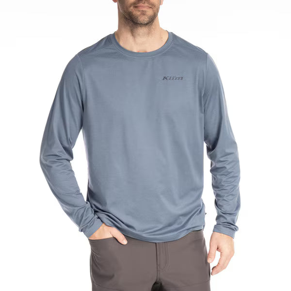KLIM STATIC PEAK LONG SLEEVE SHIRT - BLUE FUSION