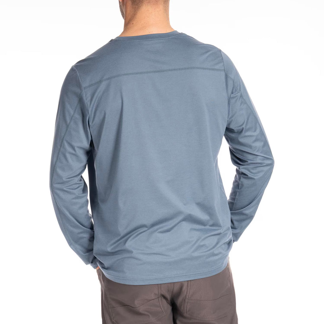 KLIM STATIC PEAK LONG SLEEVE SHIRT - BLUE FUSION